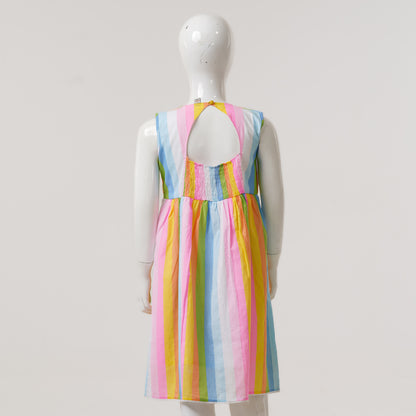 Girls Rainbow Frock