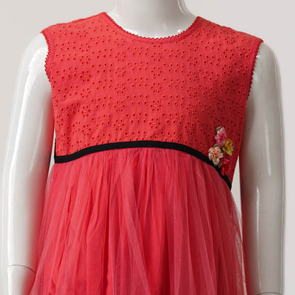 Girls Coral Frock