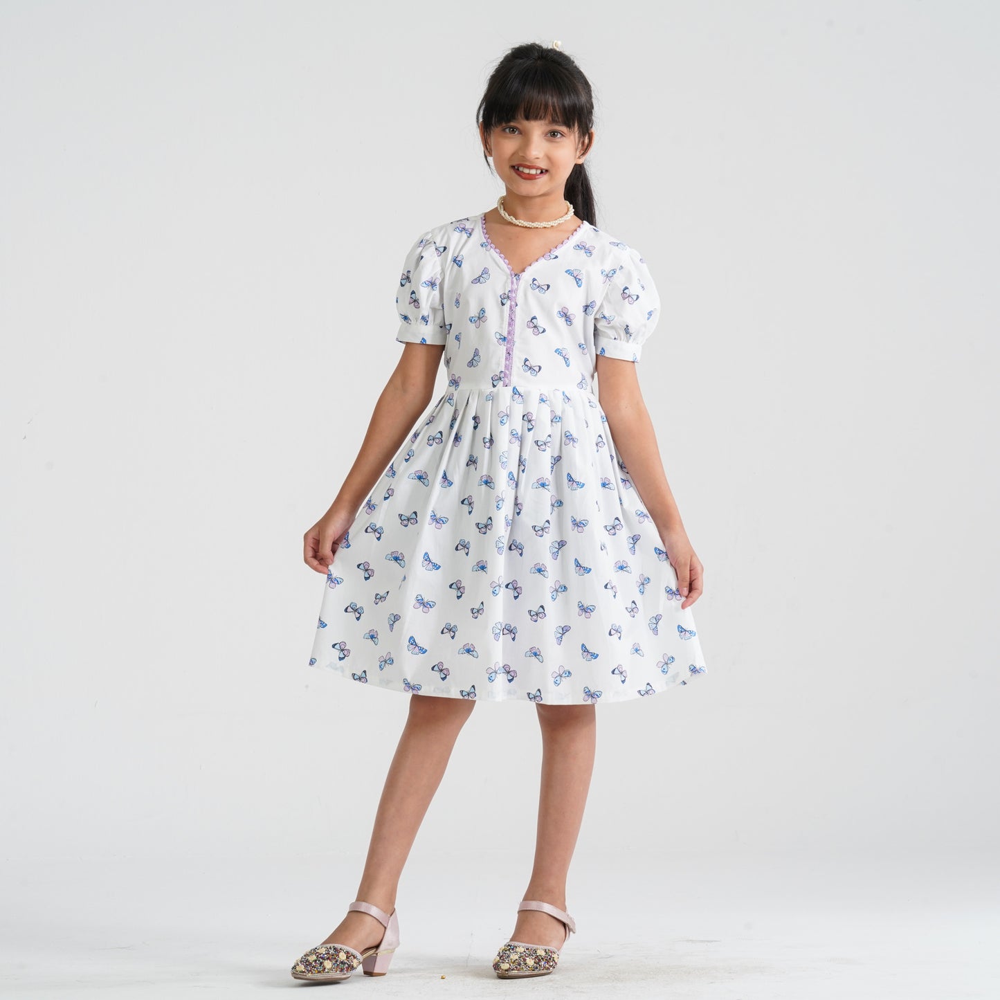 Girl’s Cotton Flared Frock