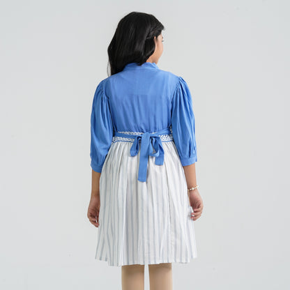 Girl’s Cotton Flared Midi Frock