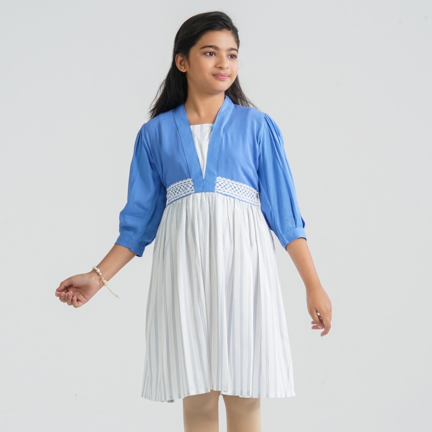 Girl’s Cotton Flared Midi Frock