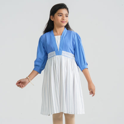 Girl’s Cotton Flared Midi Frock