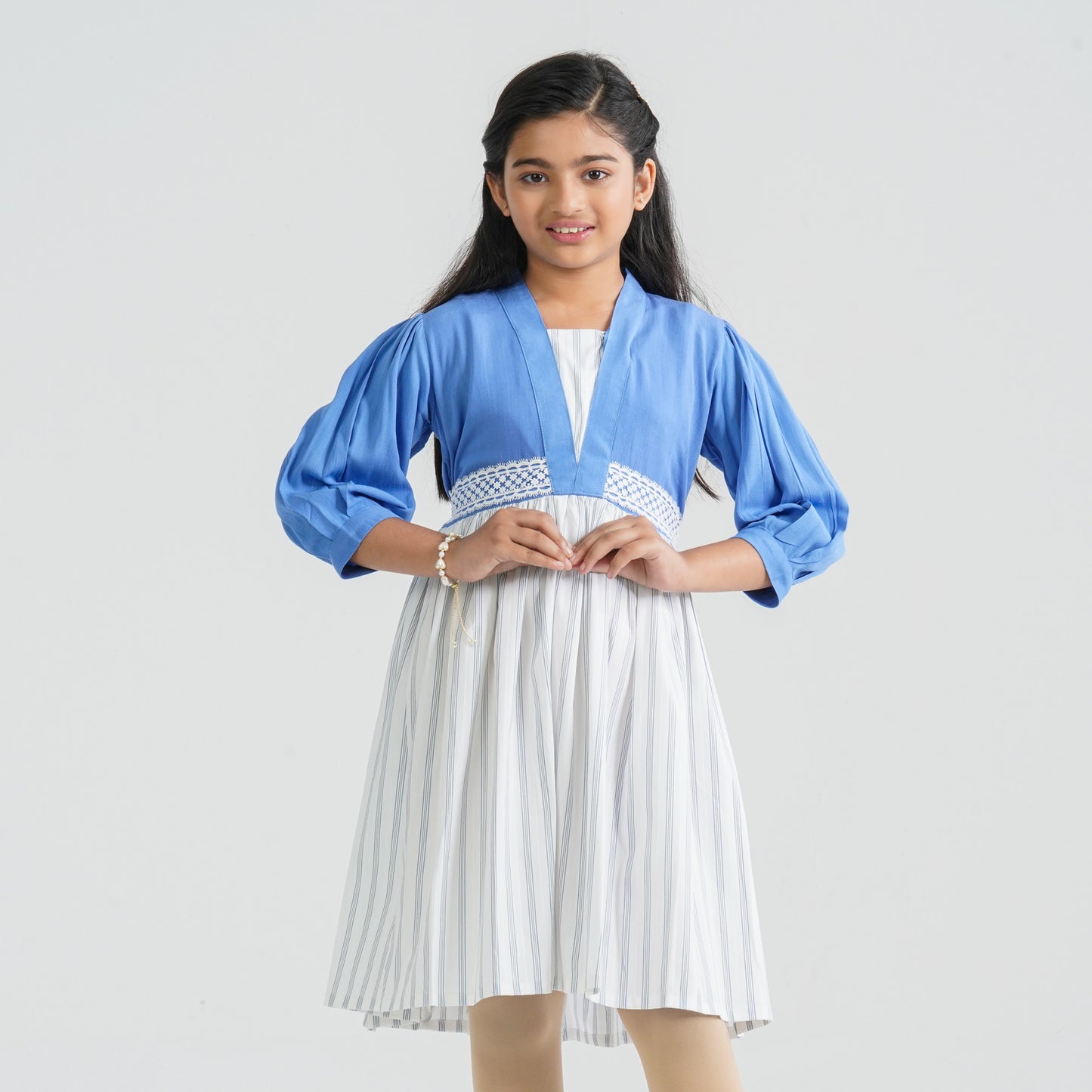 Girl’s Cotton Flared Midi Frock