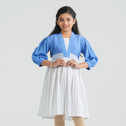 Girl’s Cotton Flared Midi Frock