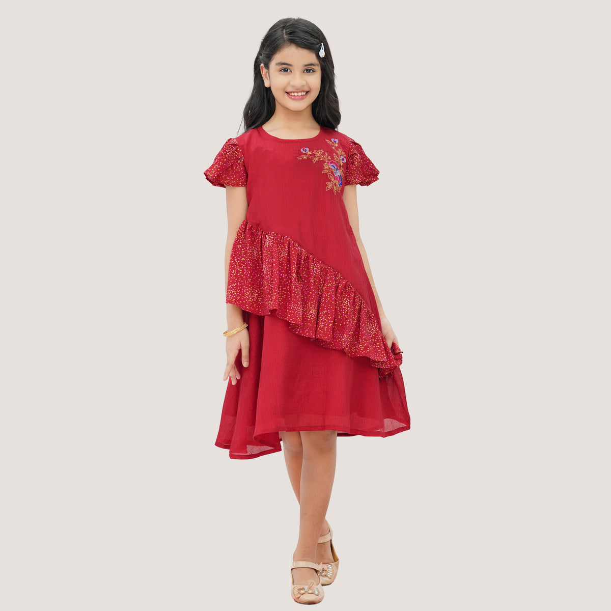Girls Red Frock