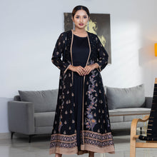 Load image into Gallery viewer, ETHNIC PREMIUM GOWN-BLACK
