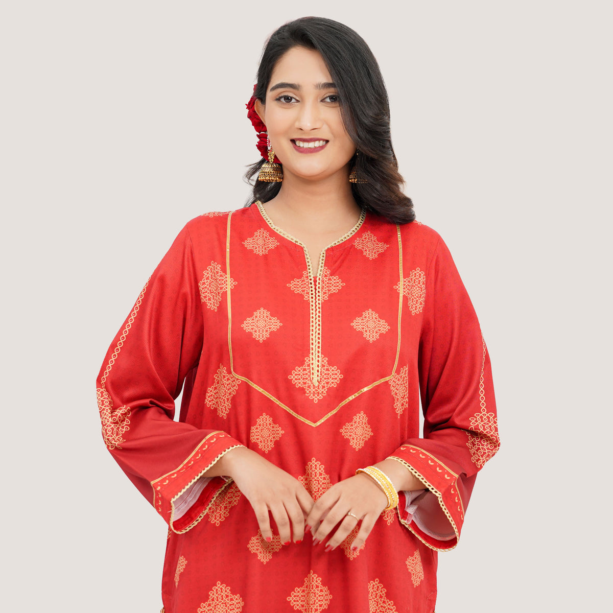 Women's Red Kurti