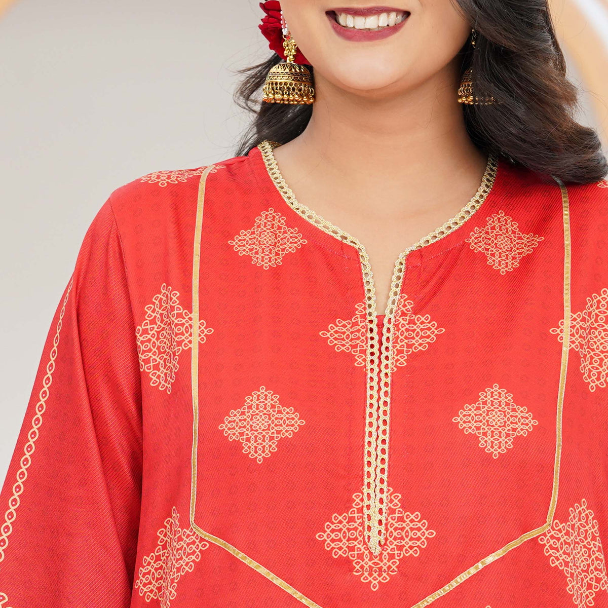Women's Red Kurti