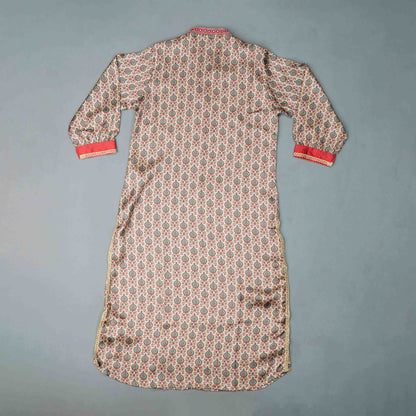 Women Beige Digital Print Kurti