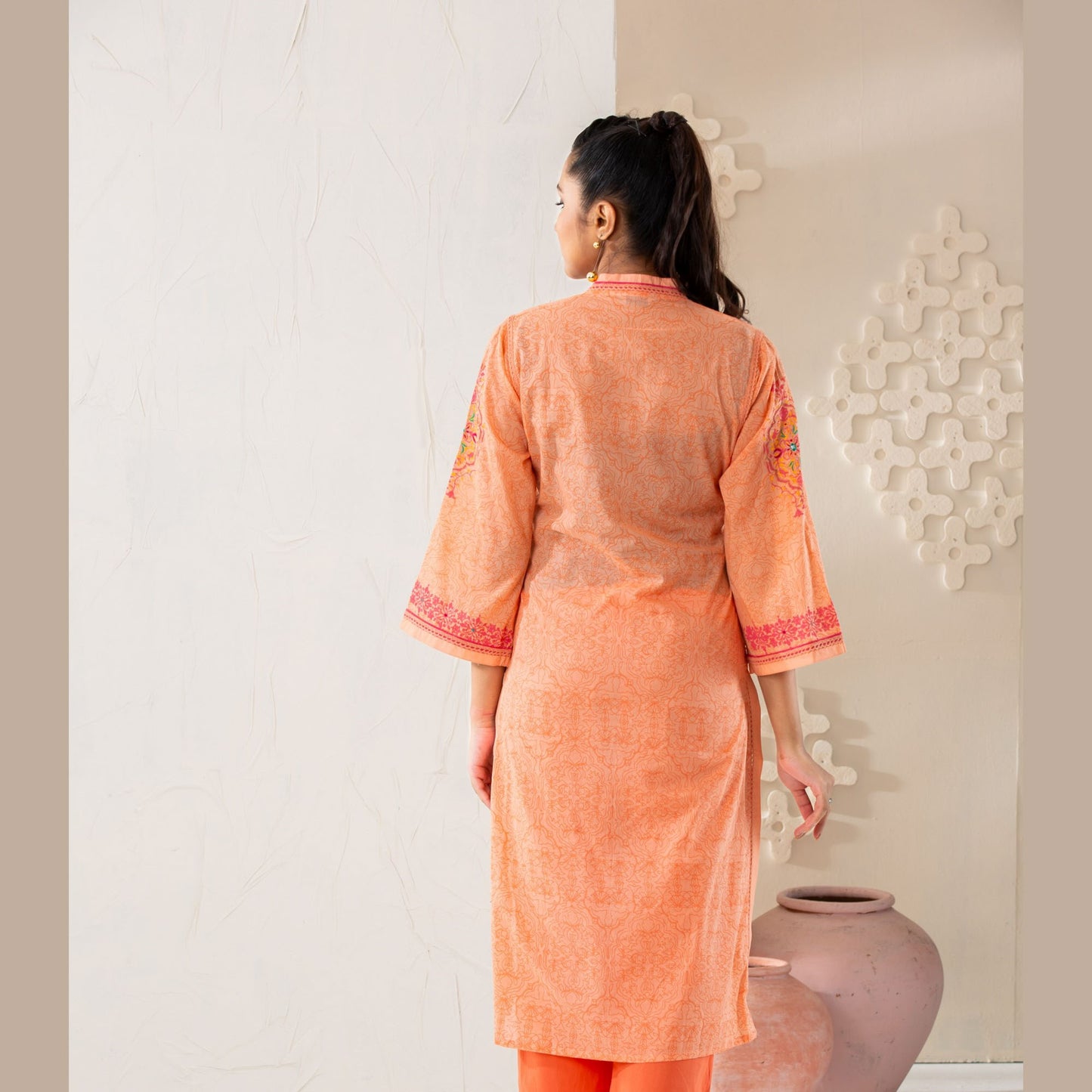 Women Coral Grace Kurti