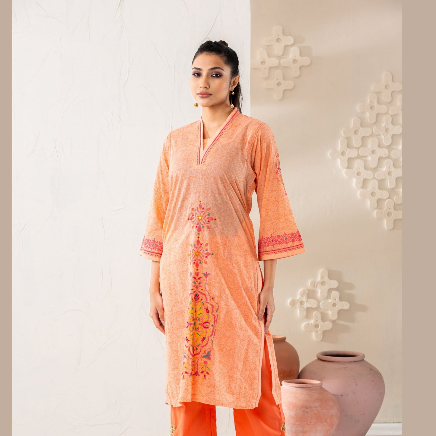 Women Coral Grace Kurti