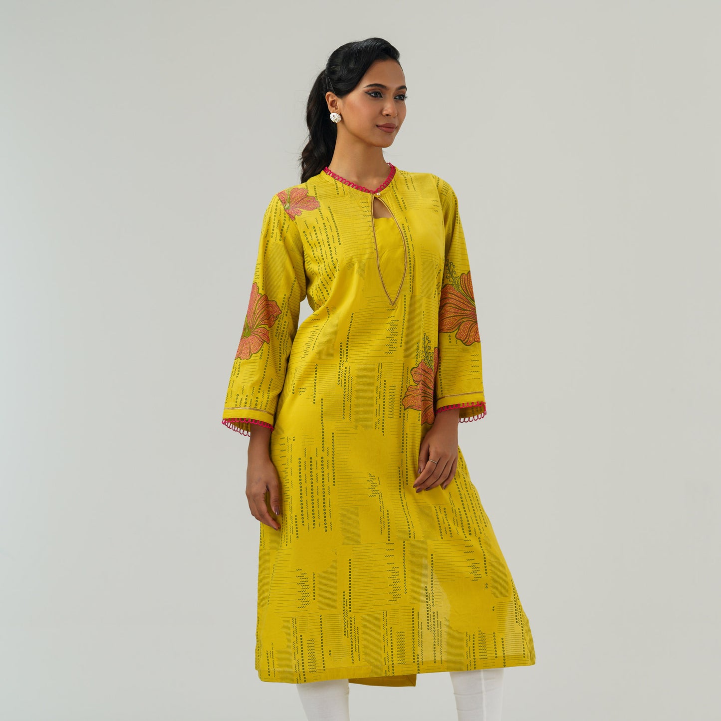 Womens Embroidered Ethnic Kurti