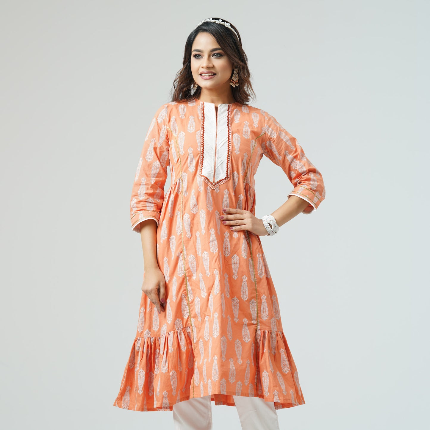 Womens Coral Kurti