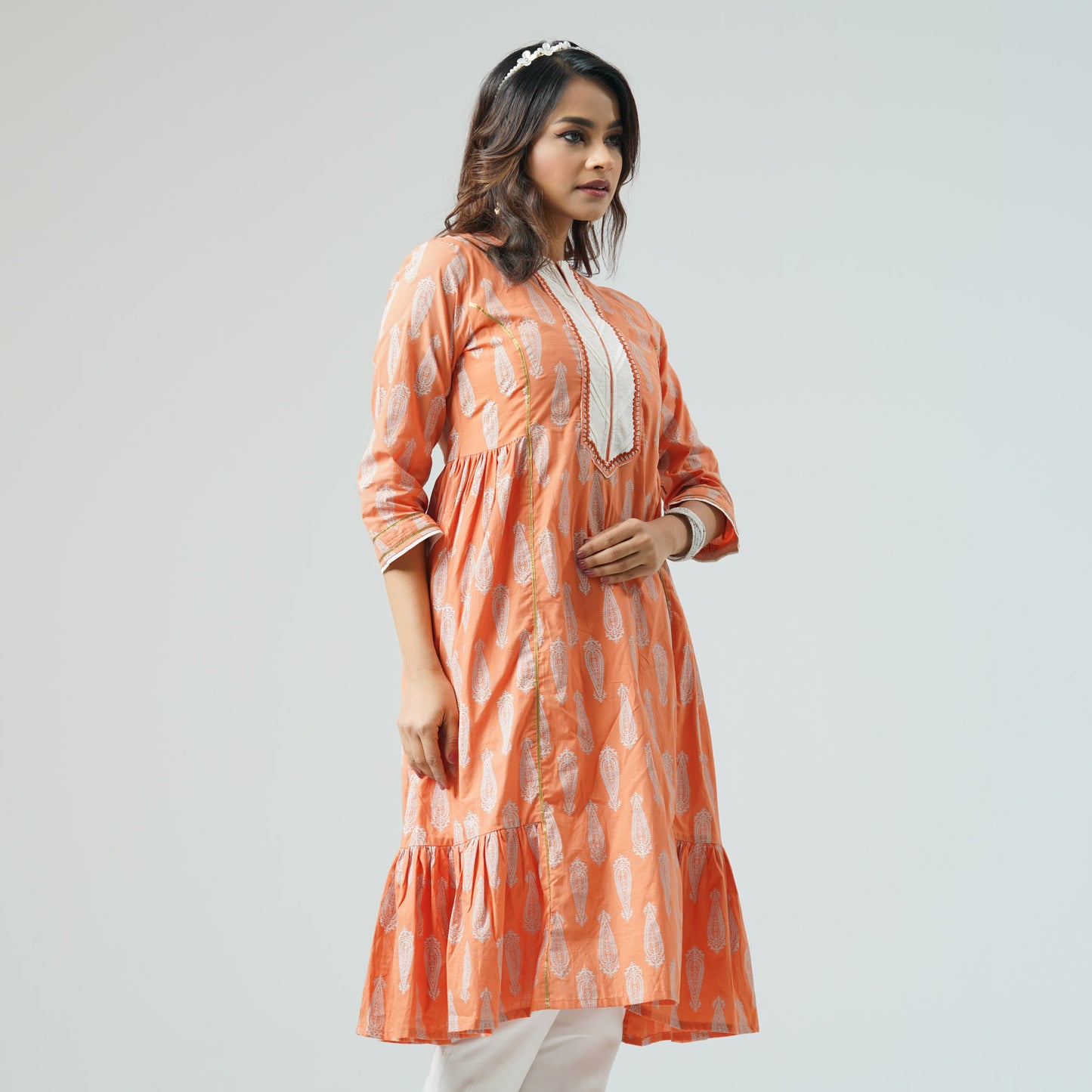 Womens Coral Kurti