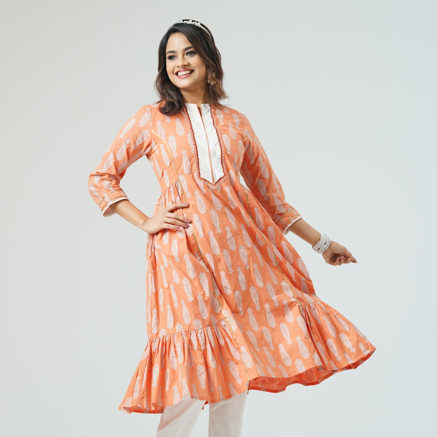 Womens Coral Kurti