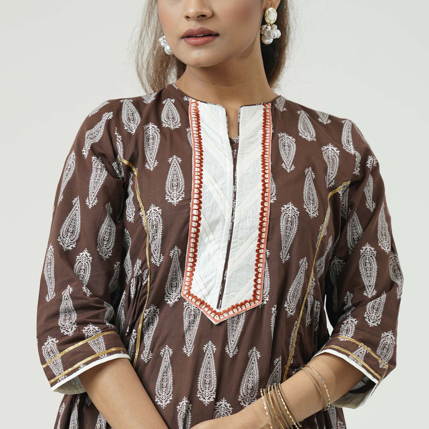 Womens Brown Kurti