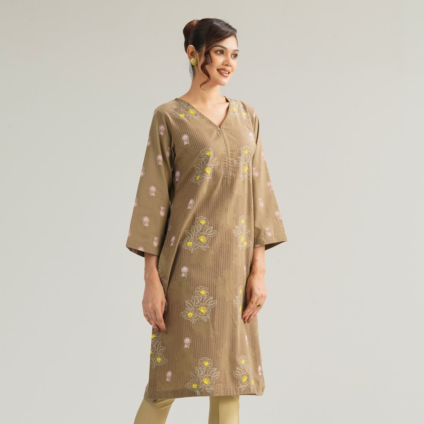 Womens Brown Kurti