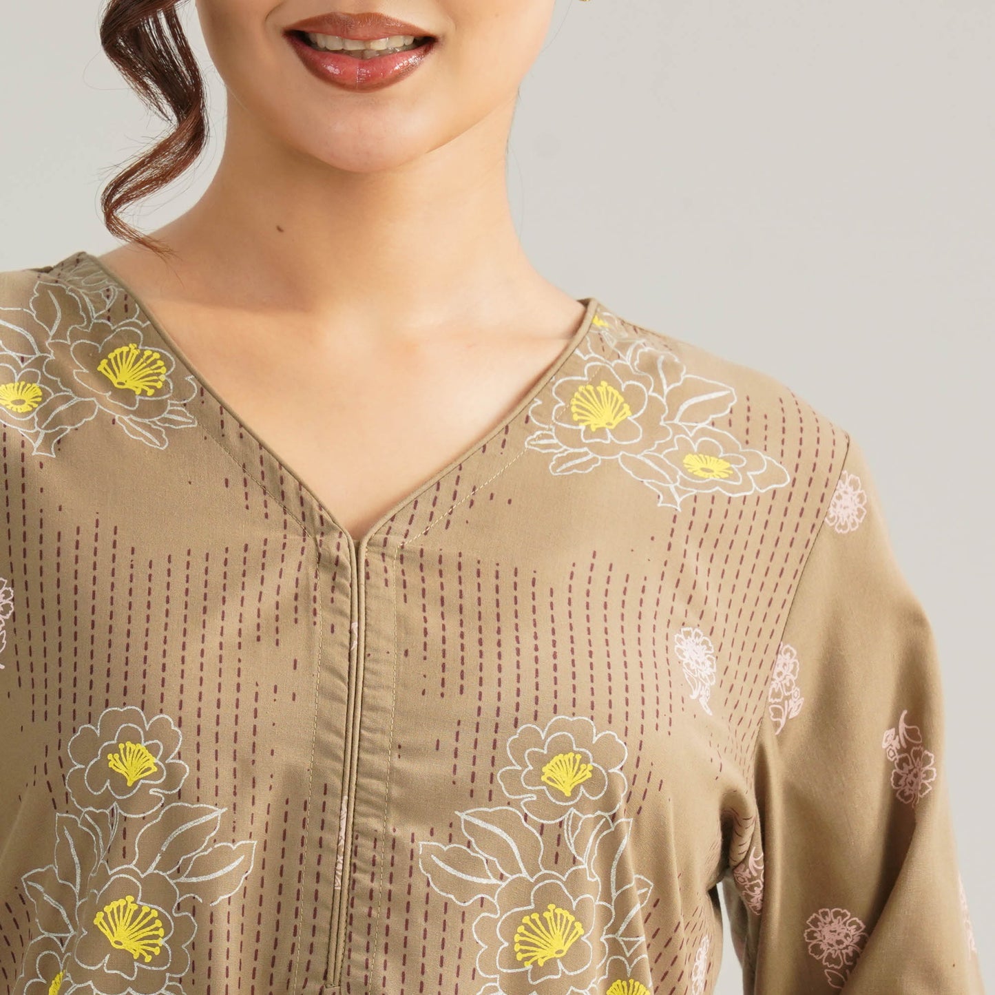 Womens Brown Kurti