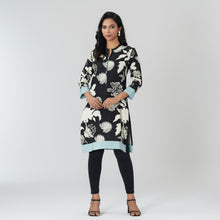 Load image into Gallery viewer, Womens Black Ethnic Kurti
