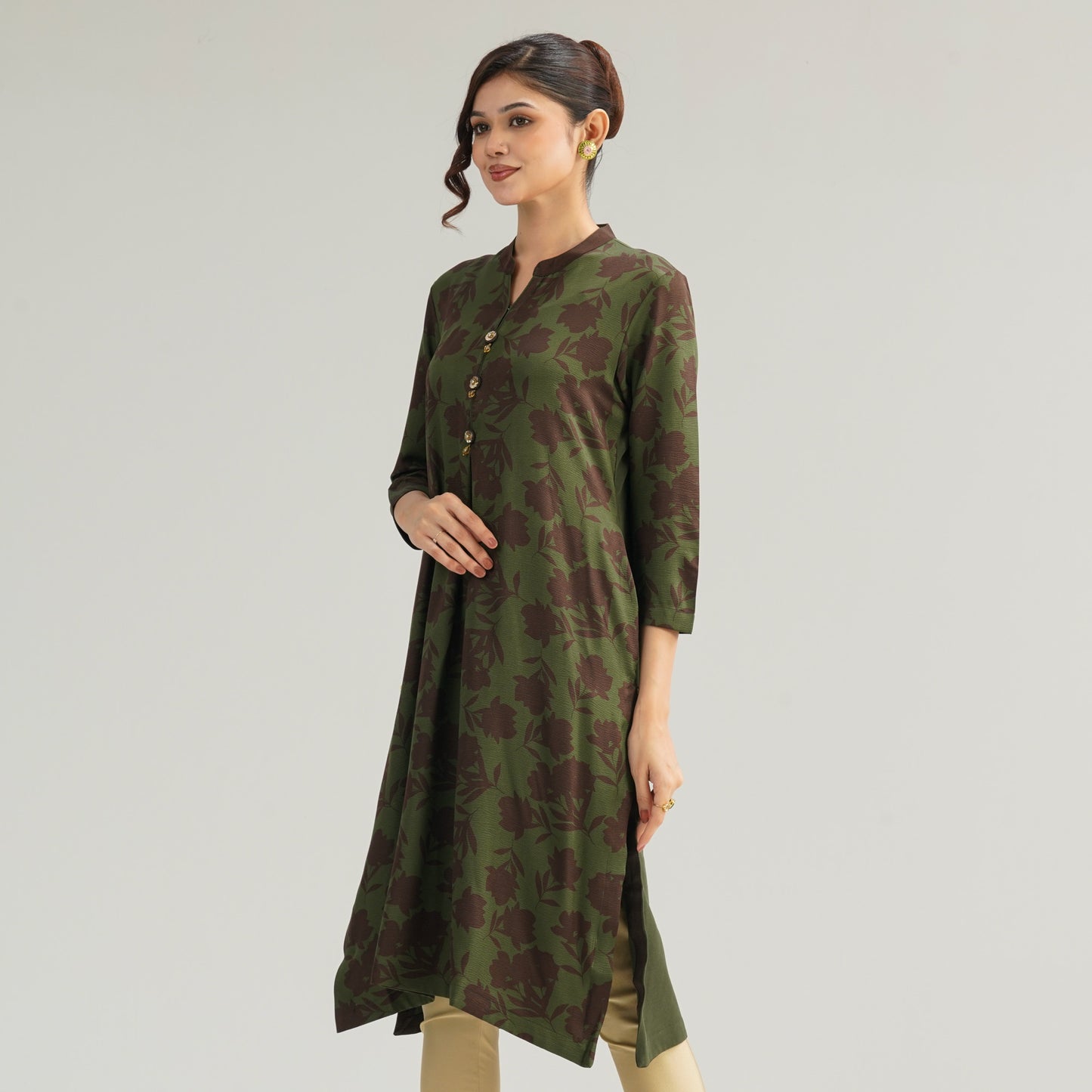 Womens Emerald Green Kurti