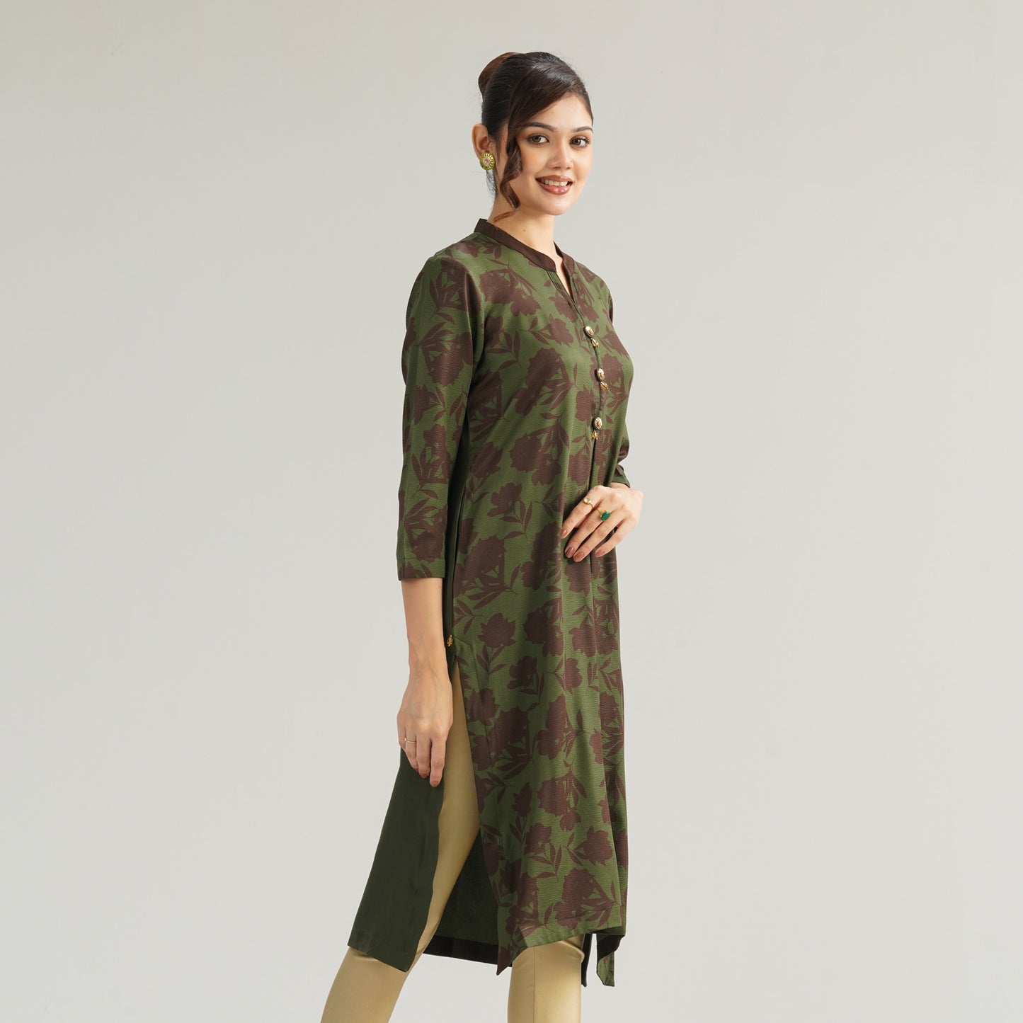 Womens Emerald Green Kurti