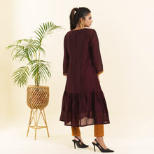 Load image into Gallery viewer, Ladies Premium Kurti- Mulberry
