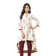 Load image into Gallery viewer, Womens Off-White Fusion Kurti
