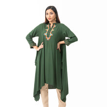 Load image into Gallery viewer, Women Basil Embroidered Kurti
