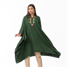 Load image into Gallery viewer, Women Basil Embroidered Kurti
