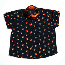 Load image into Gallery viewer, NEW BORN BOYS SHIRT- NAVY PRINT
