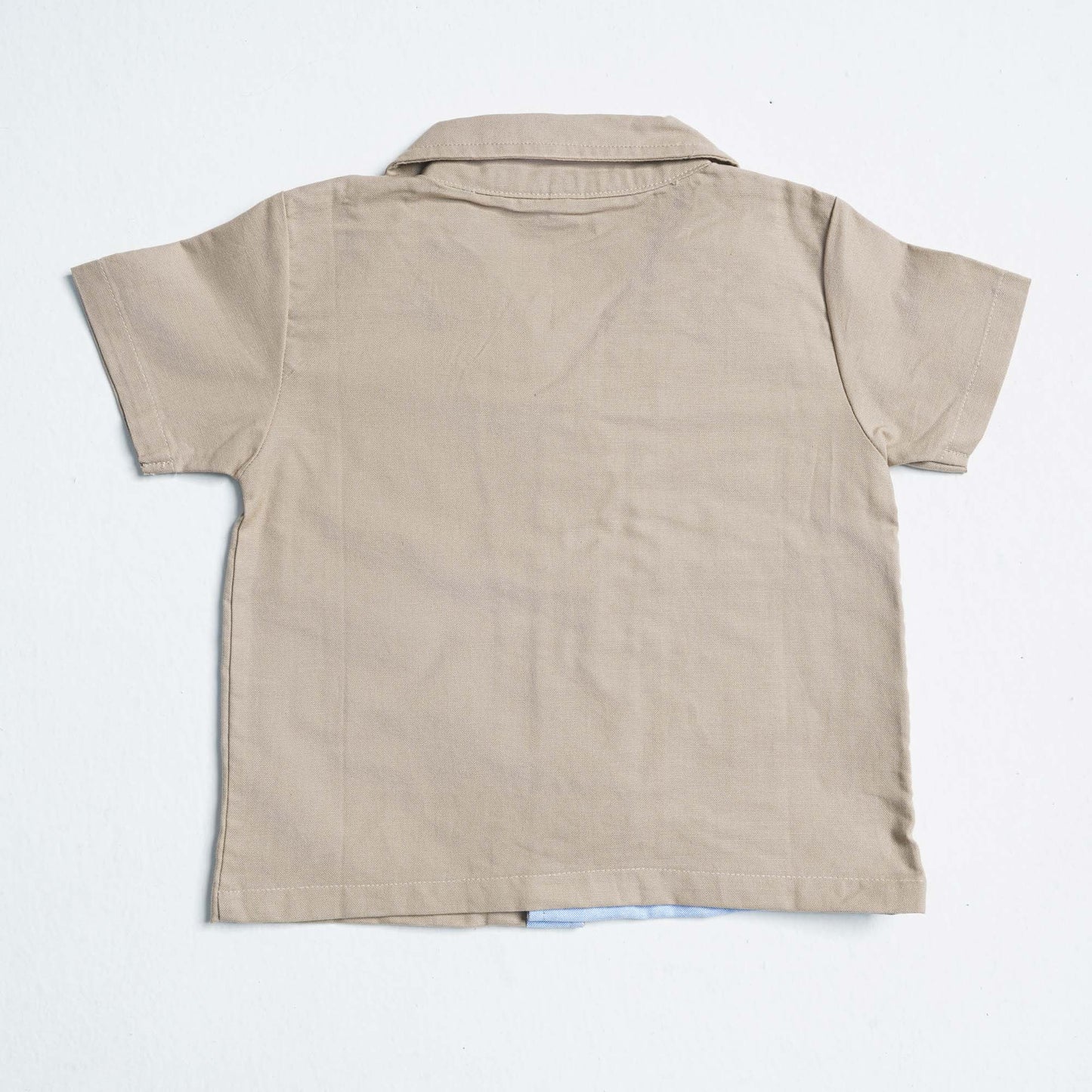 Newborn Boy's Grey Cotton Two Piece Set