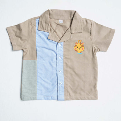 Newborn Boy's Grey Cotton Two Piece Set