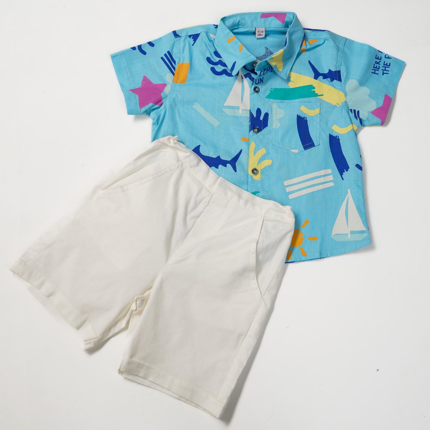 Newborn Boys Sky Two Piece Set