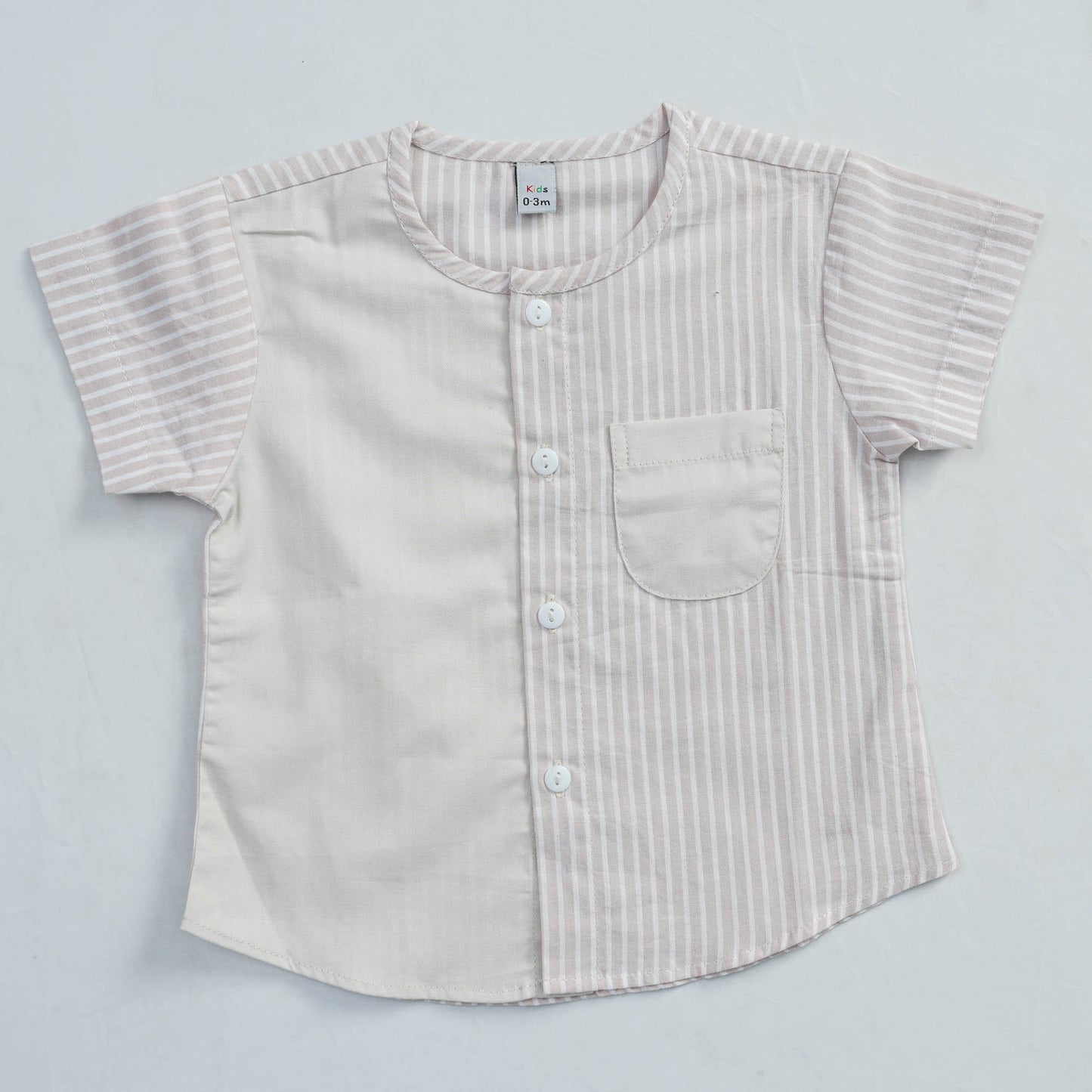 N.B Boys 2Pcs-beige stripe