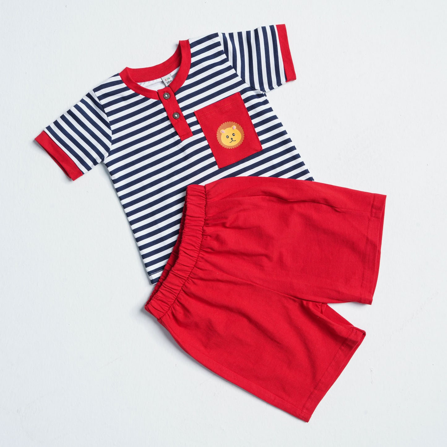 Newborn Boy's Navy Stripe Set