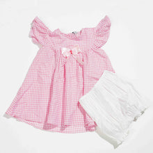 Load image into Gallery viewer, NEW BORN GIRLS FROCK- PINK CHECK
