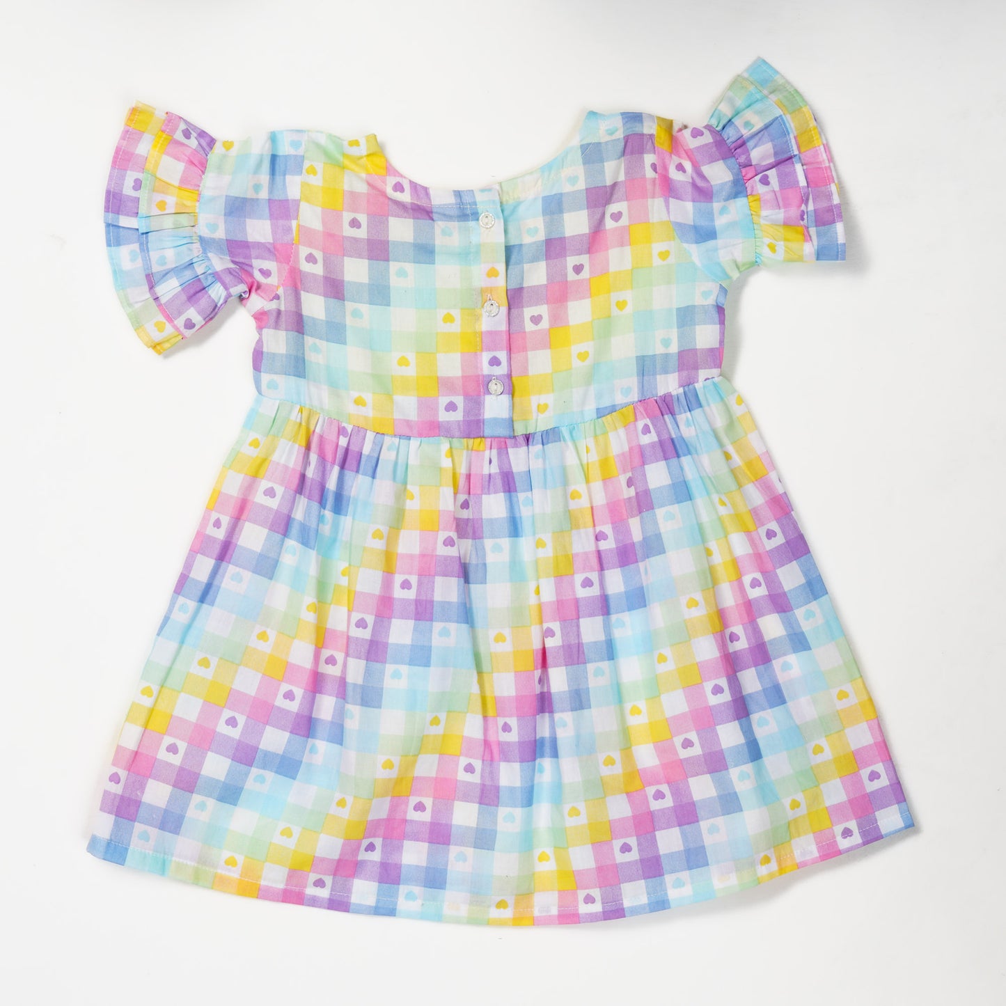 Girls Neon Print Frock Set