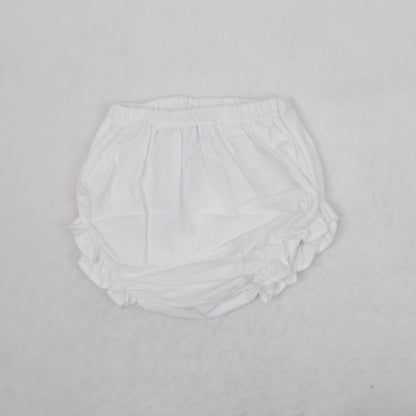 N.B Girls Frock Set-WHITE PRINT