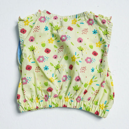 Newborn Girl's Cotton Two Piece Set