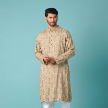 Load image into Gallery viewer, Men&#39;s Beige Printed Panjabi
