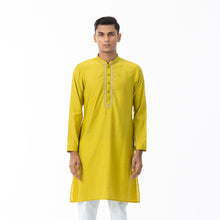 Load image into Gallery viewer, Mens Mustard Karchupi Panjabi
