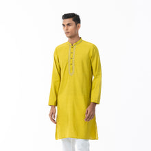 Load image into Gallery viewer, Mens Mustard Karchupi Panjabi
