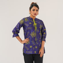 Load image into Gallery viewer, Womens Royal Blue Ethnic Top
