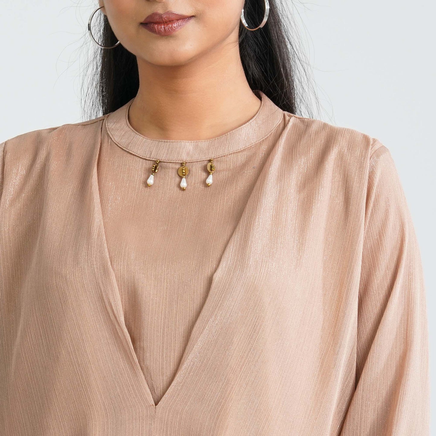 Women’s Georgette Layered Ethnic Top