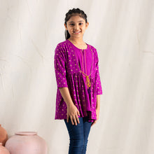 Load image into Gallery viewer, GIRLS TEEN TUNIC-PURPLE
