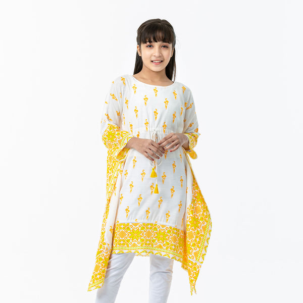 Girls White Kaftan