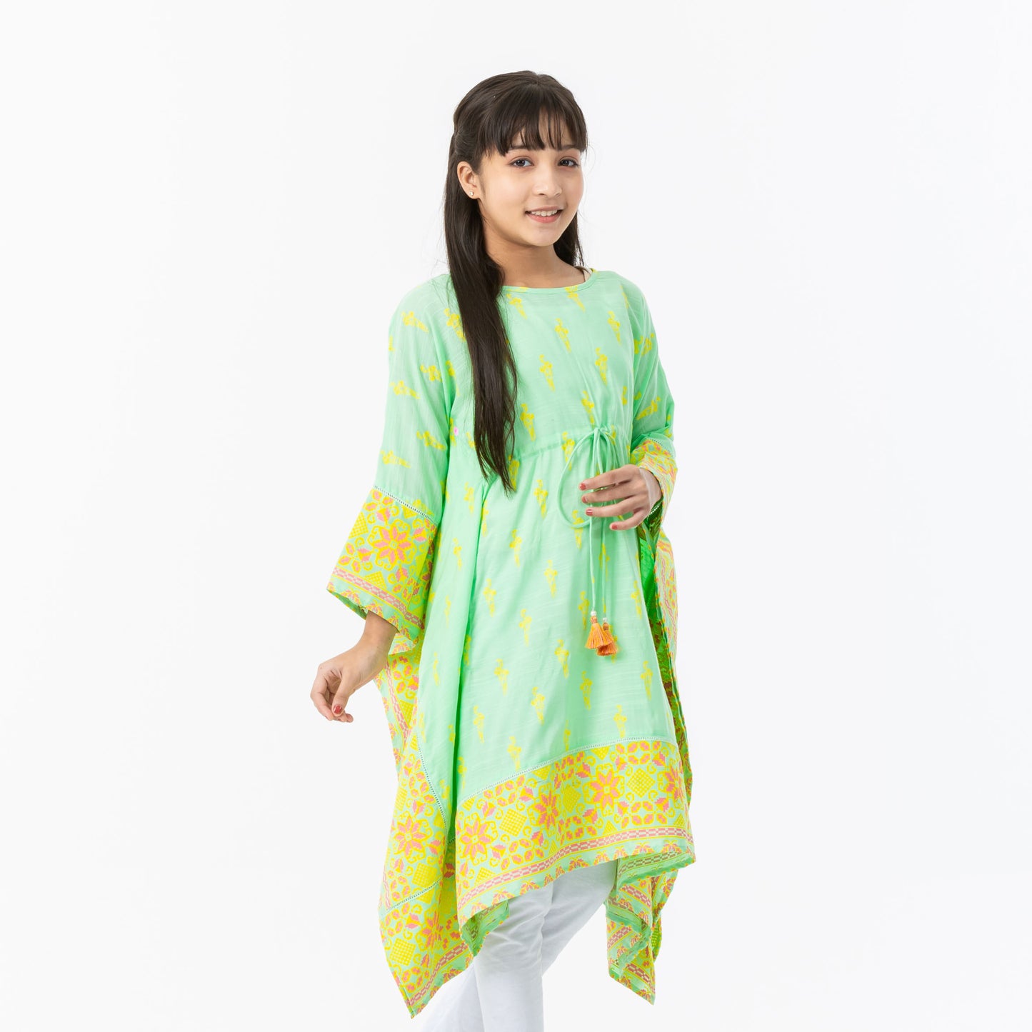 Girls Mint Kaftan