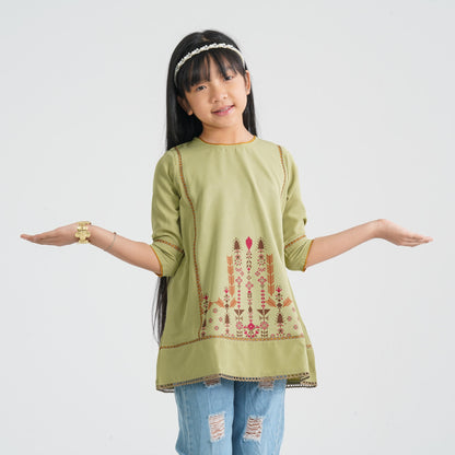 Girl's Green Tunic