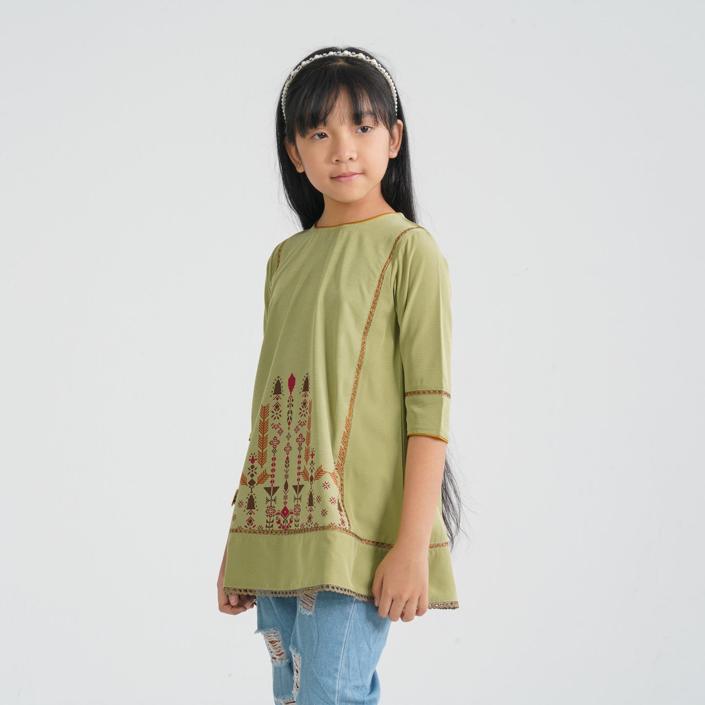 Girl's Green Tunic