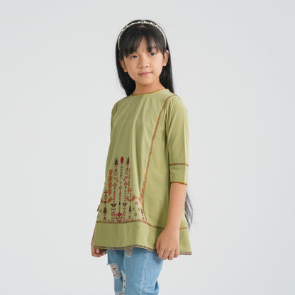 Girl's Green Tunic